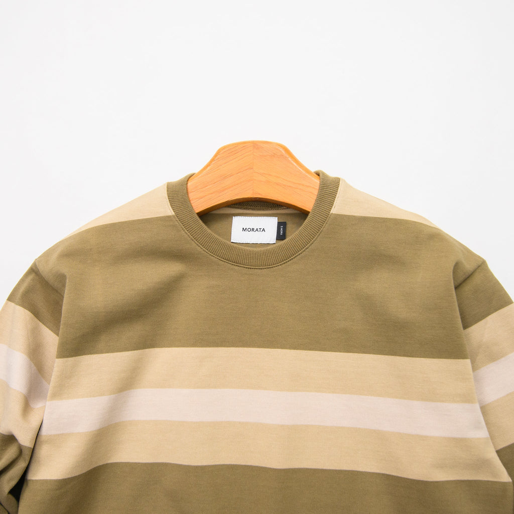 Vintage Stripe Loose Long-sleeve T-shirt.