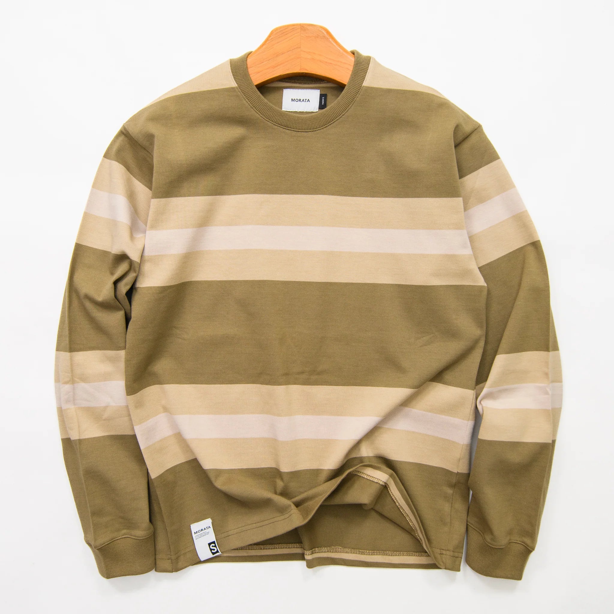 Vintage Stripe Loose Long-sleeve T-shirt.