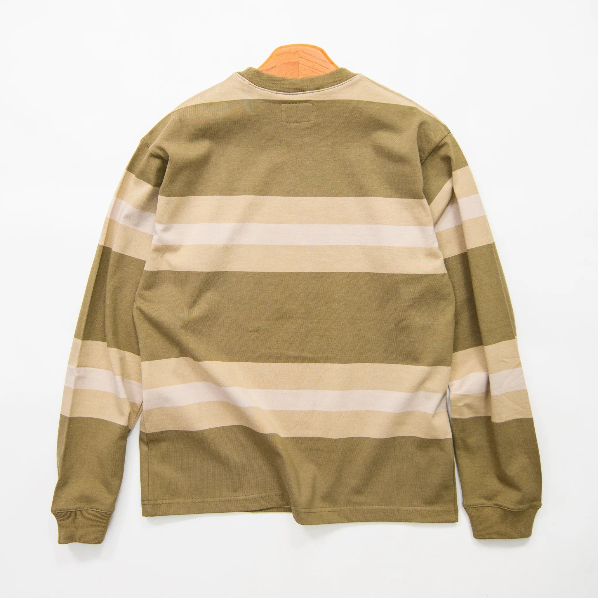Vintage Stripe Loose Long-sleeve T-shirt.