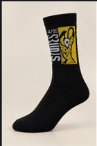 Static Yellow| Crew sock thumbnail 1