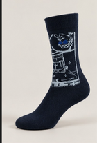 midnight Glitch | Crew Socks thumbnail 1
