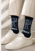 midnight Glitch | Crew Socks thumbnail 3