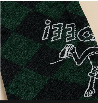 Sneaky Argyle | Crew Socks view 4