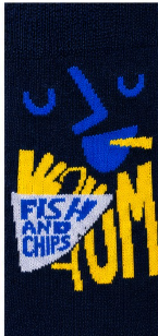 salty & chip | Crew sock view 2