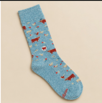 Rooster island | Crew Socks view 2