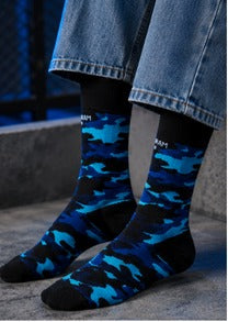Blue | Crew sock view 2