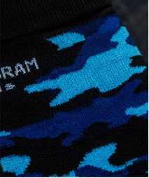 Blue | Crew sock view 3