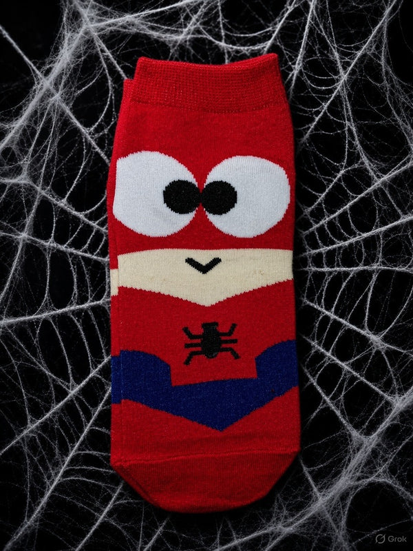 Superhero cartoon Combo | ankle sock view 2